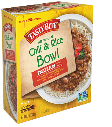 PBI- MADRAS LENTILS Bowl Indian Style--MILD (Tasty Bite 8.8oz) box